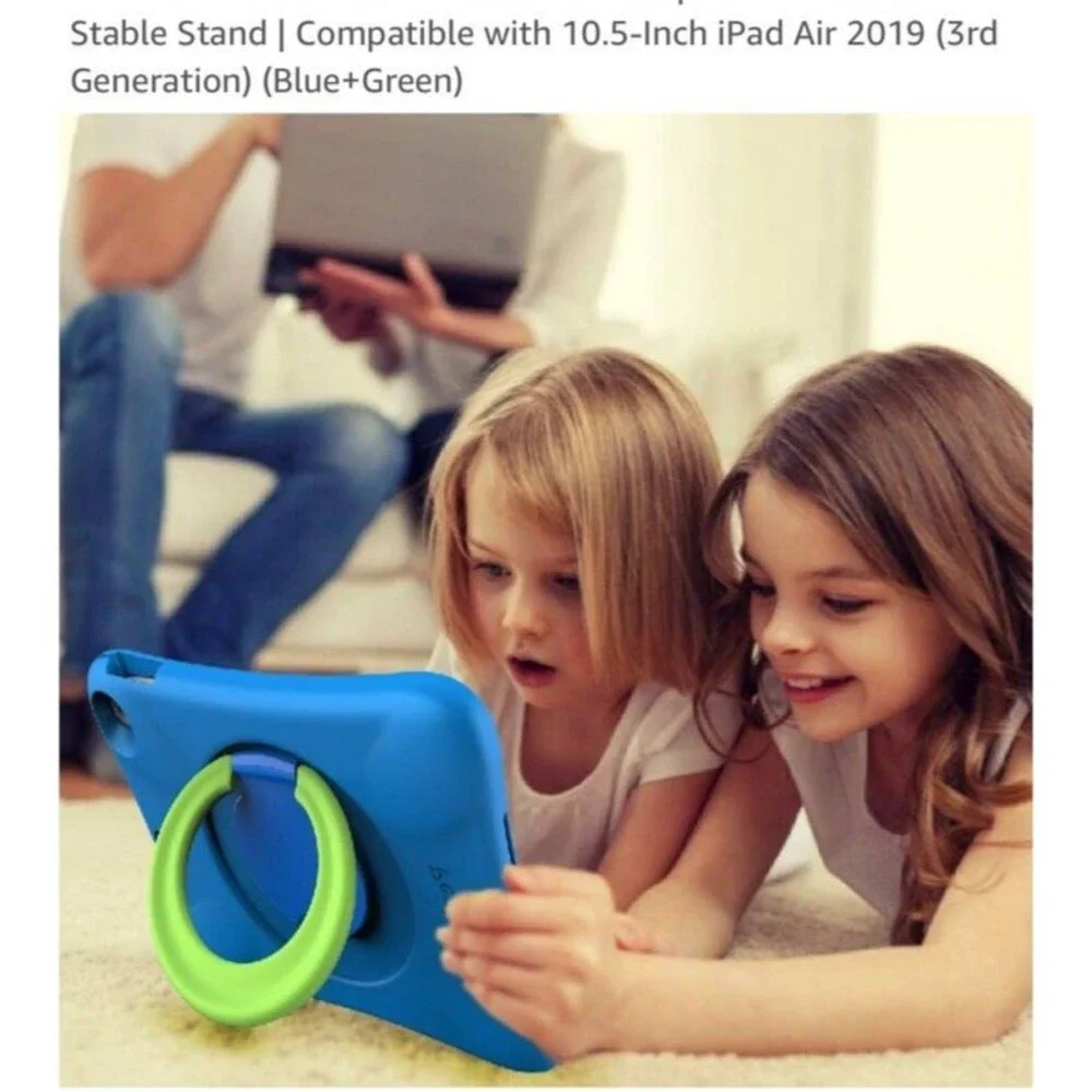 💼 Apple iPad Case 📱 Shockproof EVA Foam Cover with Handle | Kids Safe Stand |